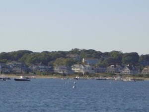 A view of the Kennedy Compound from Hyannis Harbor