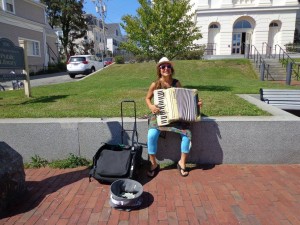 Street performer in Provincetown