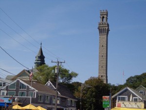 Pilgrim Monument - made of graniteDowntown Provincetown