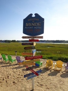 Nice view of the rear of our hotel for 3 nights - The Bayside Resort in West Yarmouth.