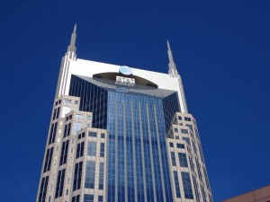 The AT&T Building, also know as the Batman Builiding, is a 33 story skyscaper, tallest building in Tennessee.