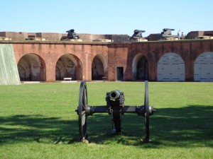 Fort Pulaski - located between Tybee Island and Savannah