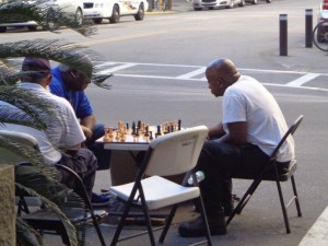 Chess games and other activities throughout the many squares that define Savannah.